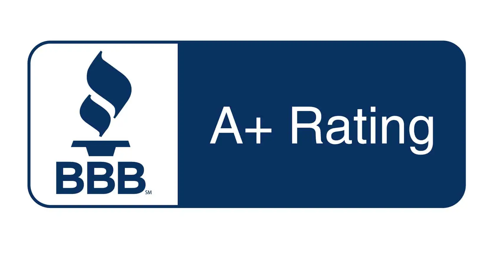 A+ rating badge from the Better Business Bureau.